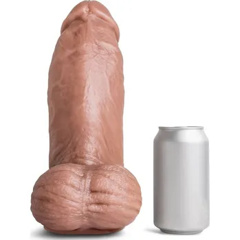 Dildo Mr. Hankey’s Toys Topher Michels LG/XL, prémiové silikonové dildo s Vac-U-Lock 27,3 x 7–8,7 cm