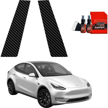 Polep vozidla Carbonová fólie na sloupky, Tesla Model Y, 2020- , (PR-334085963)