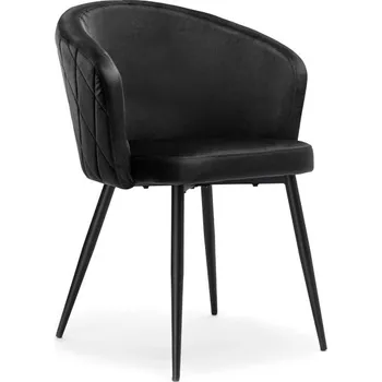Jídelní židle Jídelní židle HAMPTON sametová, černá