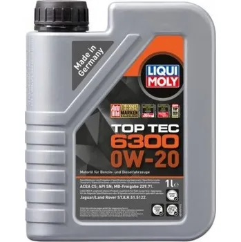 Motorový olej Liqui Moly TOP TEC 6300 0W-20 1L (21216)