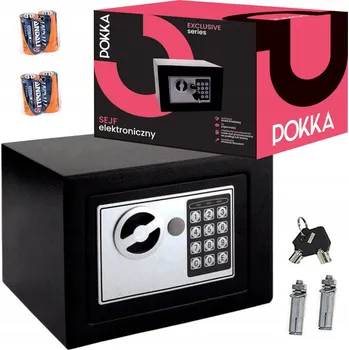 Trezor Trezor ASPECO s elektronickým zámkem černý 17x23x17 cm