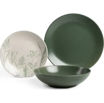 Talíř Sada talířů BARI zelená 724077 (18 ks)