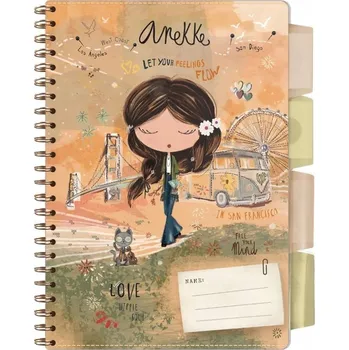 Sešit Notes A5 Anekke vícebarevný