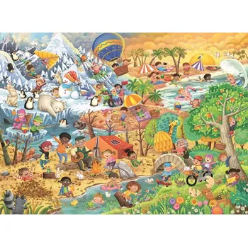 Puzzle Puzzle Ravensburger Zábava v každém ročním období XXL 100 dílků
