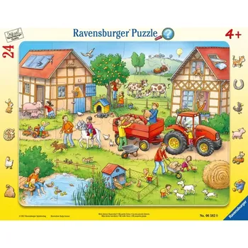 Dětské puzzle v rámečku 24 dílků Moje malá farma Ravensburger