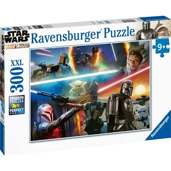 Puzzle RAVENSBURGER Star Wars Mandalorian: Křížová palba XXL 300 dílků