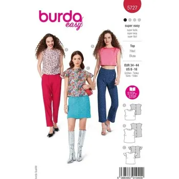 Střih Burda na dámskou halenku 5727 -