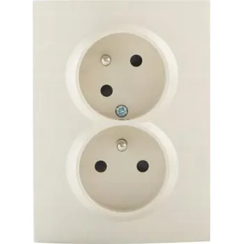 Elektrická zásuvka Kanlux béžová nástěnná Elektrická Zásuvka