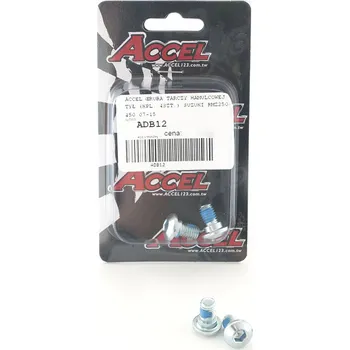 Brzda pro motocykl ACCEL šrouby brzdového kotouče zadní (komplet 4kusů-M8) SUZUKI RMZ 250/450 07-15 (ACCEL šrouby brzdového kotouče zadní (komplet 4kusů-M8) SUZUKI RMZ 250/450 07-15)