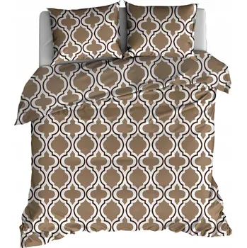 Povlečení Povlečení flanelové 220x200 Maroko béžové polská výroba JEDNODÍLNÉ