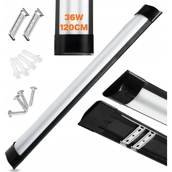 LED Lampa 36W 120cm stropní svítidlo přisazené do garáže dílny 6000K