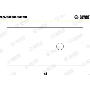 Ojnice Ložiskové pouzdro, ojnice GLYCO 55-3698 SEMI