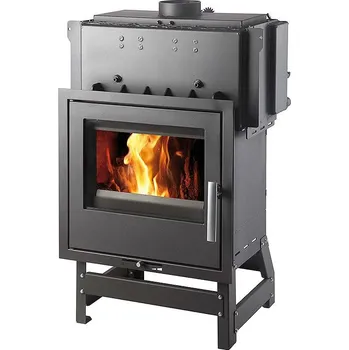 Krbová kamna HAAS+SOHN VESUVIO II/10/1S krbová vložka 15,6kW, s výměníkem, černá - doprava zdarma