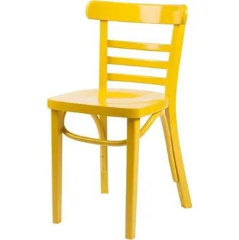 Jídelní židle Židle A-225 - Fameg Žluté Mořidlo 13, Židle Bez Čalounění 44x79 cm