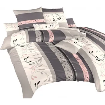 Povlečení DADKA VRACOV Povlečení satén Slezsko šedopudrové 140x200, 70x90 cm Varianta: Povlečení satén Slezsko šedopudrové 140x200, 70x90 cm