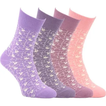 Dámské ponožky Zdravé ponožky dámské módní elastické vzorované ponožky a jemným svěrem mix 39-42