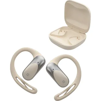 Sluchátka Sluchátka SWISSTEN TWS na běhání - otevřená (Open Ear) - Bluetooth - béžová
