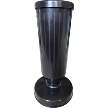 Váza Madona hřbitovní váza plast se zátěží 30 cm - černá