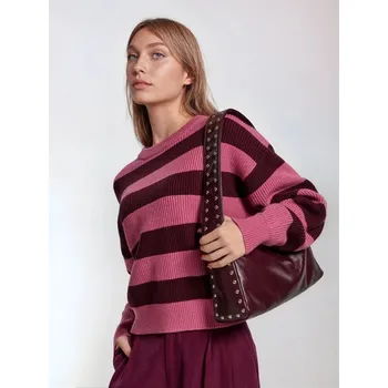 Kabelka Sinsay - Kabelka typu hobo - burgundy - 619EK-93X - 619EK-93X-ONE