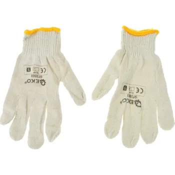 Pracovní rukavice Geko G73503 bílé uni