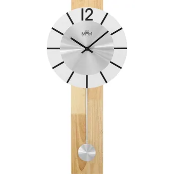 Hodiny Nástěnné hodiny MPM hnědé 30 cm