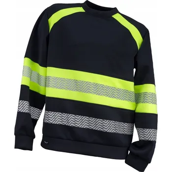 Pánská mikina MIKINA MIKINA ČERNOŽLUTÁ REFLEXNÍ URGENT 957 VEL. 3XL