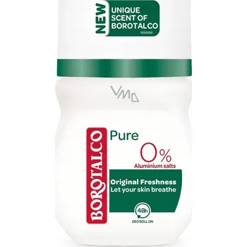 Borotalco Original Freshness Pure kuličkový deodorant roll-on unisex 50 ml