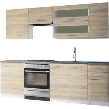 Kuchyňská linka Kuchyňská linka 240 dub sonoma / bílá, FABIANA