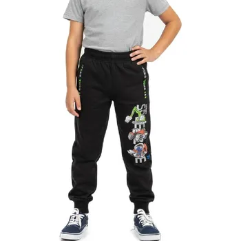 DĚTSKÉ BAVLNĚNÉ TEPLÁKY S BAGRY A TRAKTORY NOVINKA Barva: Černá, Velikost: 110