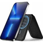 ESR Vegan Leather Magnetic Wallet Stand - Black Carbon Fiber