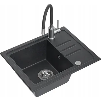 Granitový dřez Jednokomorový granitový dřez VBChome VBChomeB116czinMcz černý
