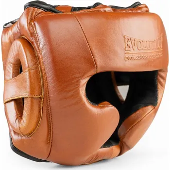 Chránič hlavy na box a bojový sport BOXERSKÁ HELMA TRÉNINKOVÁ RETRO EVOLUTION KŮŽE vel. L