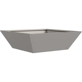 Květináč vidaXL Zahradní pěstebník Rezavá 50 x 50 x 15 cm [873836]