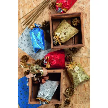 Dárková taška PNP Plast Vánoční dárkový sáček - Crystal - 35 x 50 cm - 50 ks