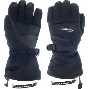 Rukavice PÁNSKÉ RUKAVICE CAMBELL WATERPROOF NA LYŽE A SNOWBOARD ZATEPLENÉ ČERNÉ XL