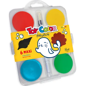 Vodová barva Vodové barvy Toy Color MAXI - 6 barev