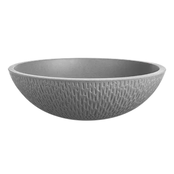 Kuchinox Umyvadlo na desku Amber ø41 cm - VGR1521T, granit, šedé