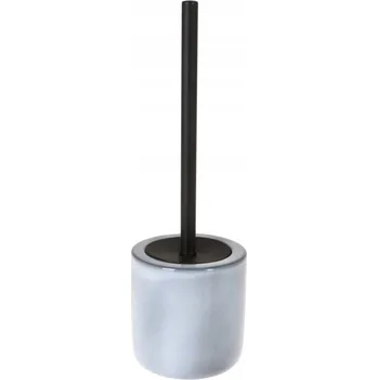 WC štětka WC ŠTĚTKA KERAMICKÁ MODRÁ UZAVŘENÁ S OCELOVOU RUKOJETÍ 11,5X38 CM