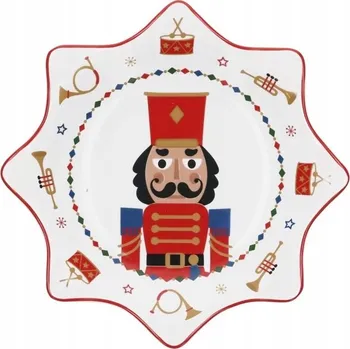 Talíř Velký talíř hvězda 20 cm vánoční Rose&Tulipani Christmas