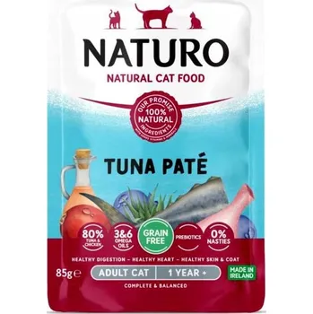 Krmivo pro kočku NATURO ADULT bezobilná paštika s tuňákem 85g - mokré krmivo pro kočky