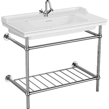 VITRA VALARTE VANITY umyvadlo 100 cm, s otvorem pro baterii a přepadem, s kovovým podstavcem, VitrAhygiene - doprava zdarma