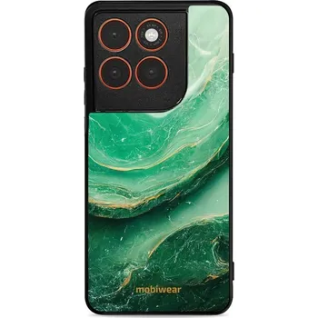 Pouzdro na mobilní telefon Lesklý kryt Mobiwear Glossy - Motorola Edge 70 - G023G - Zelený mramor (Prémiové lesklé pouzdro, obal, kryt Mobiwear Glossy na mobil Motorola Edge 70 - G023G - Zelený mramor, materiál Plast + TPU silikon - krytí po všech stranách, neošoupatelný potisk,)