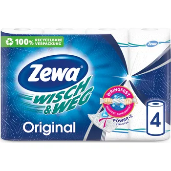 Zewa Wisch and Weg Original kuchyňské utěrky 2vrstvé, 4 ks