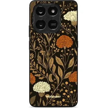Pouzdro na mobilní telefon Lesklý kryt Mobiwear Glossy - Honor X7d - G174G Béžová a oranžová kvítka (Prémiové lesklé pouzdro, obal, kryt Mobiwear Glossy na mobil Honor X7d - G174G Béžová a oranžová kvítka, materiál Plast + TPU silikon - krytí po všech stranách, neošoupatelný potisk