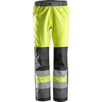 Pláštěnka Kalhoty AllroundWork reflexní nepromokavé tř. 2 žluté XS Snickers Workwear Velikost: XS