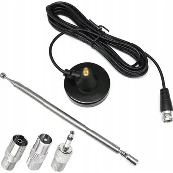 POKOJOVÁ ANTÉNA FM RÁDIO TELESKOPICKÁ PRO ZESÍLENÍ SIGNÁLU