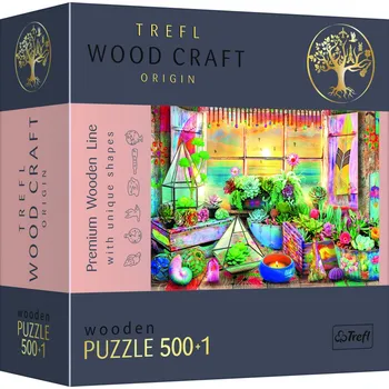 Puzzle Trefl Wood Craft Origin Puzzle Plážový domek 501 dílků - dřevěné