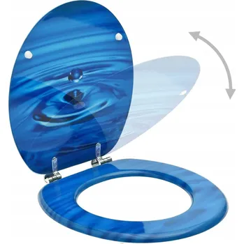 WC sedátko WC sedátko VidaXL modré MDF