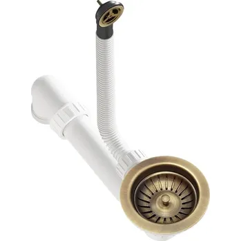 Sifon 3,5 výpust s přepadem mosaz