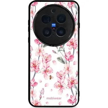 Telefonní příslušenství Lesklý kryt Mobiwear Glossy - Vivo X300 Pro - G033G - Růžové květy (Prémiové lesklé pouzdro, obal, kryt Mobiwear Glossy na mobil Vivo X300 Pro - G033G - Růžové květy, materiál Plast + TPU silikon - krytí po všech stranách, neošoupatelný potisk, tenké)